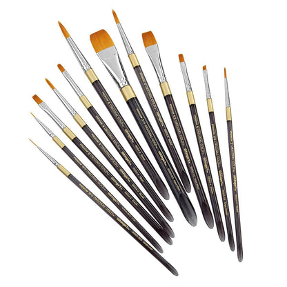 Original Gold® Golden Taklon Acrylic Handle Brush Set 12 pc