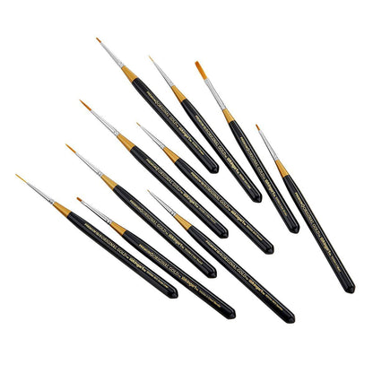 Original Gold® Golden Taklon Mini Brush Set 10 pc