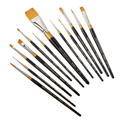 Original Gold® Golden Taklon Brush Set 12 pc