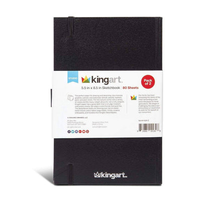 Hardcover Sketchbooks - 5.5” x 8.5” - 2 Pack - 80 Sheets Each