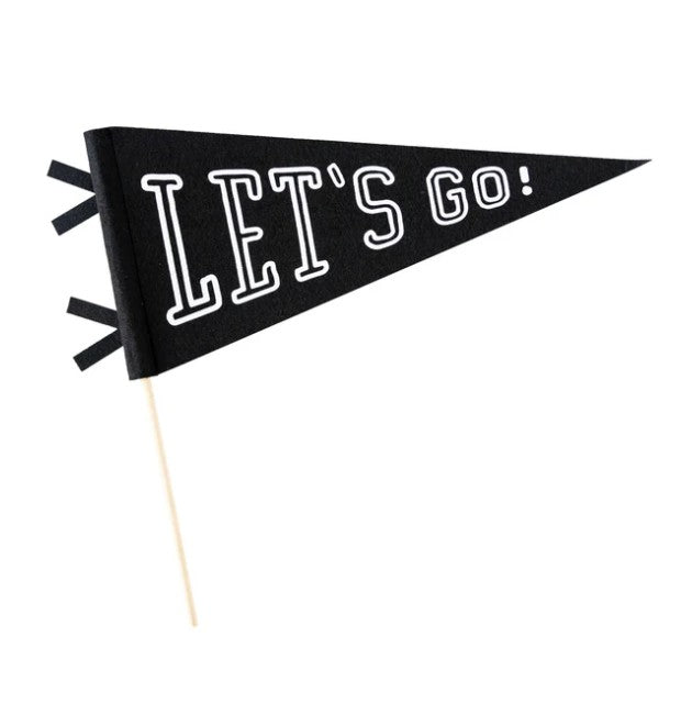 Let's Go! Felt Pennant