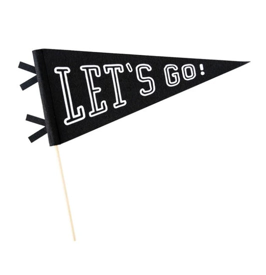 Let's Go! Felt Pennant