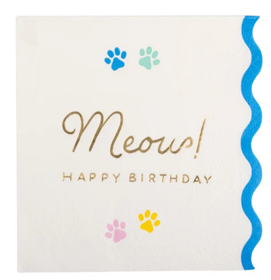 Meow Cocktail Napkin