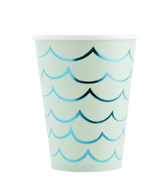 Mermaid Tail Paper Party Cups - 12 oz