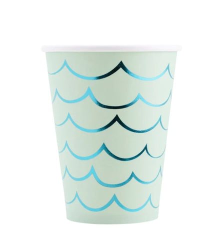 Mermaid Tail Paper Party Cups - 12 oz