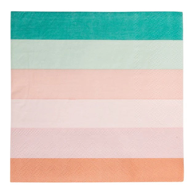 Mermaid Stripes Cocktail Napkin
