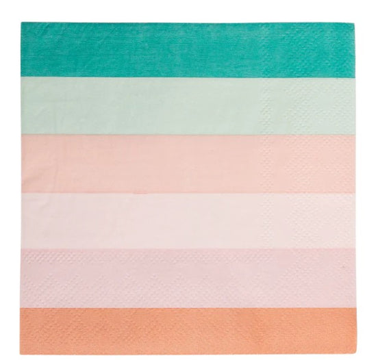 Mermaid Stripes Cocktail Napkin