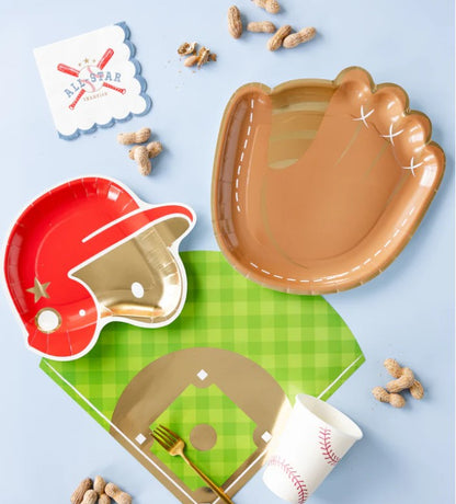 Baseball Mitt Shaped Paper Plate