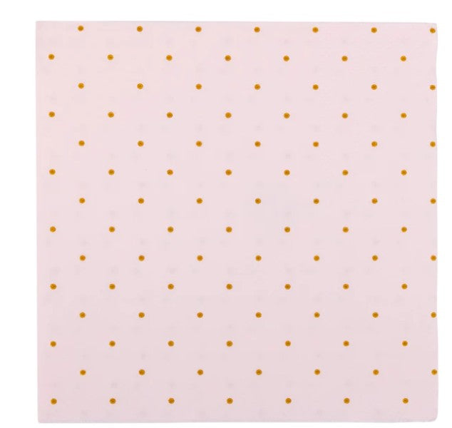 Princess Polka Dot Cocktail Napkin