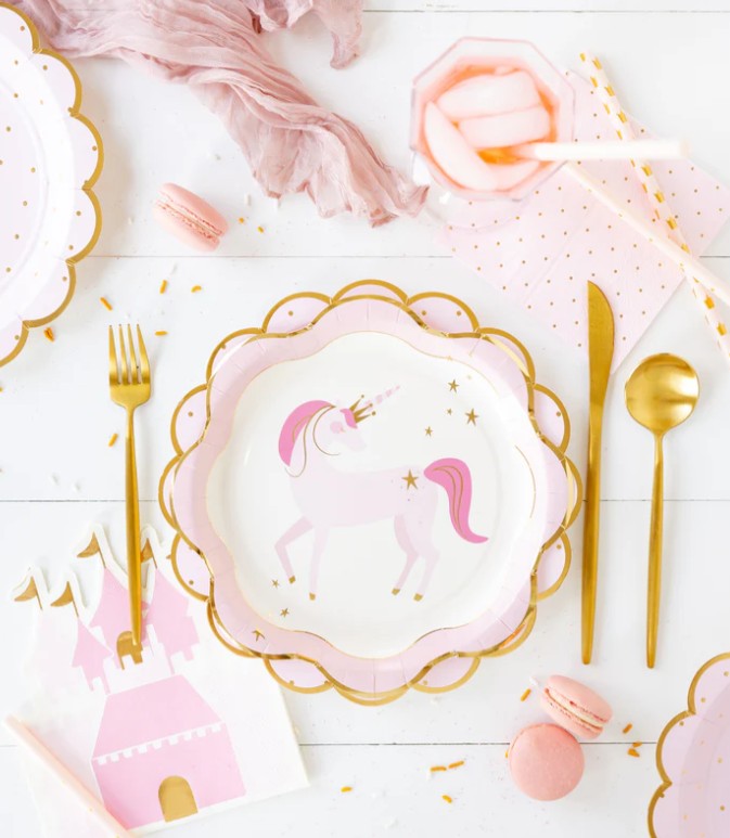 Princess Polka Dot Cocktail Napkin
