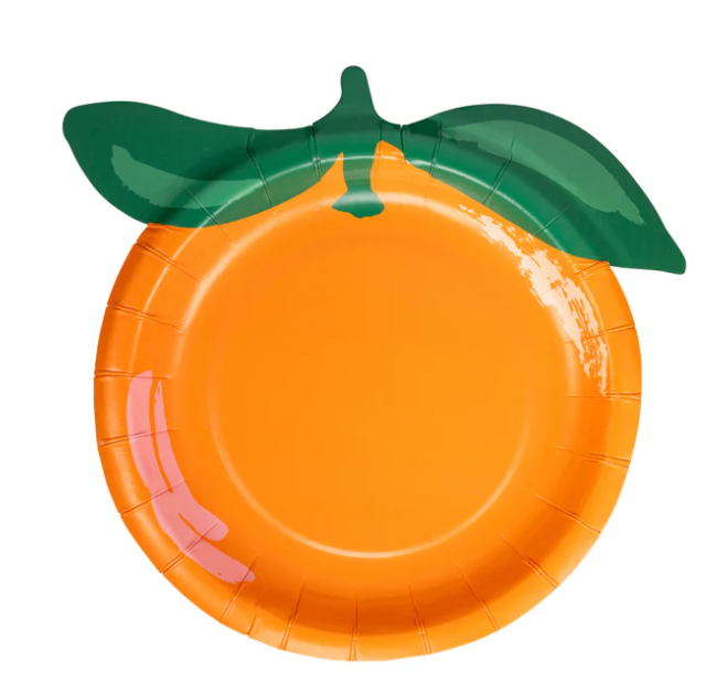 Orange Shaped Plate