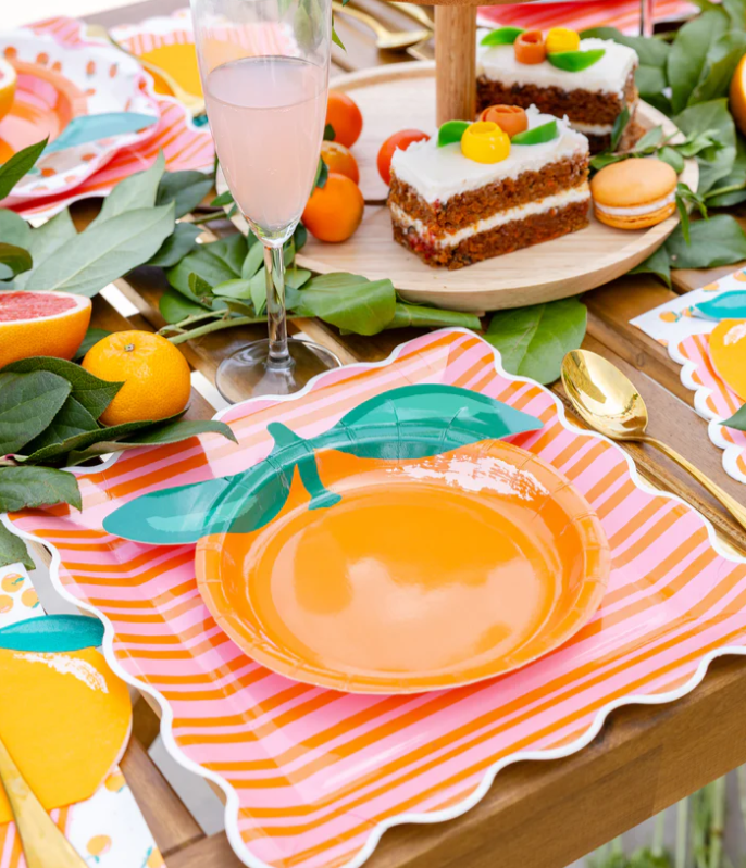 Orange Shaped Plate