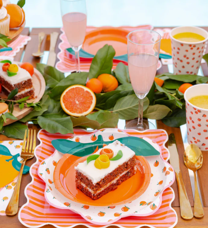 Orange Shaped Plate