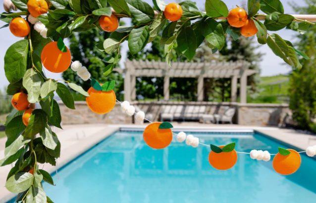 Felt Orange Banner