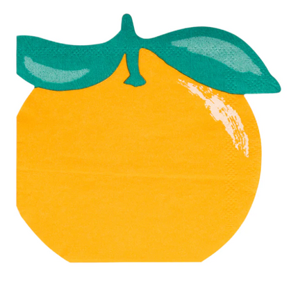 Orange Shaped Cocktail Napkin