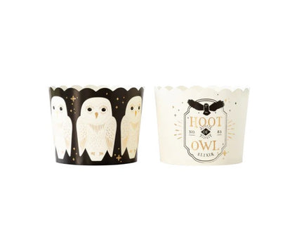 Gold Foil Owl Food Cups (50 pcs)