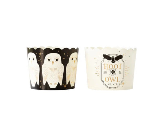 Gold Foil Owl Food Cups (50 pcs)