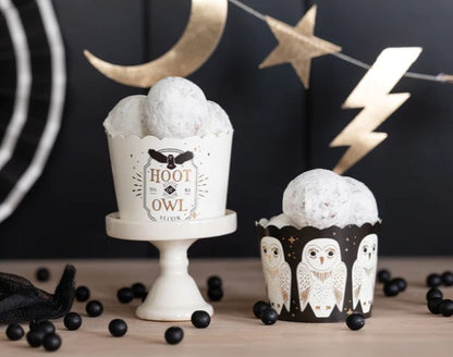 Gold Foil Owl Food Cups (50 pcs)