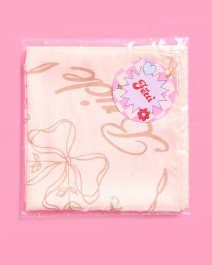 Beige Bride Headscarf - white silk bride head scarf