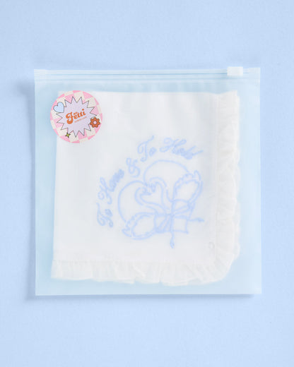 To Have & To Hold Hanky - embroidered handkerchief