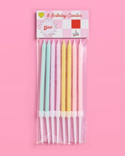 Skinny Party Candles - 5" pastel candles