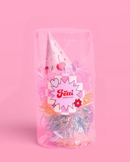Mini Bday Cake Hats - 10 mini hats