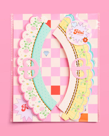 Tea Party Cupcake Wrappers - 24 pc tea cup set