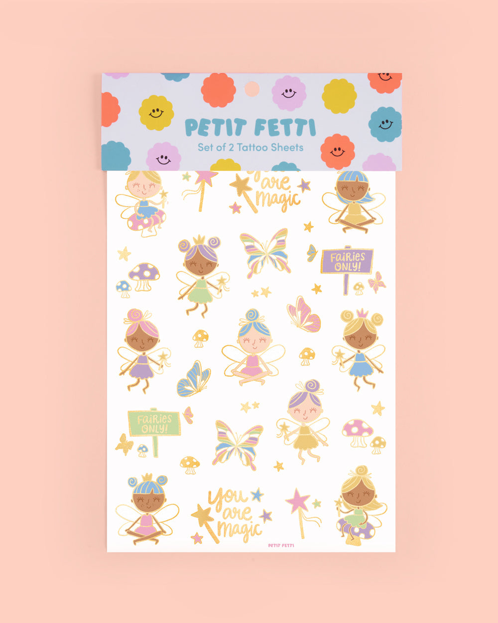 Woodland Fairy Tats - 84 foil temporary tattoos