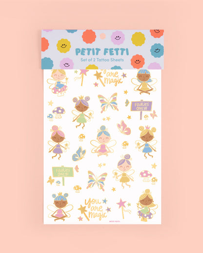Woodland Fairy Tats - 84 foil temporary tattoos