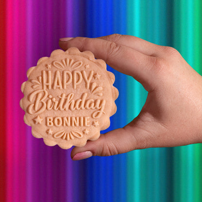 Embossed Birthday Cookie Stamp - Let's Celebrate