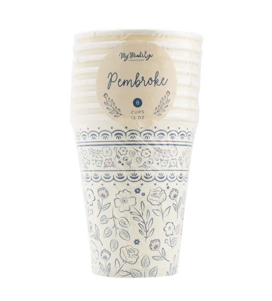Tea Cup Paper Party Cups - 12 oz