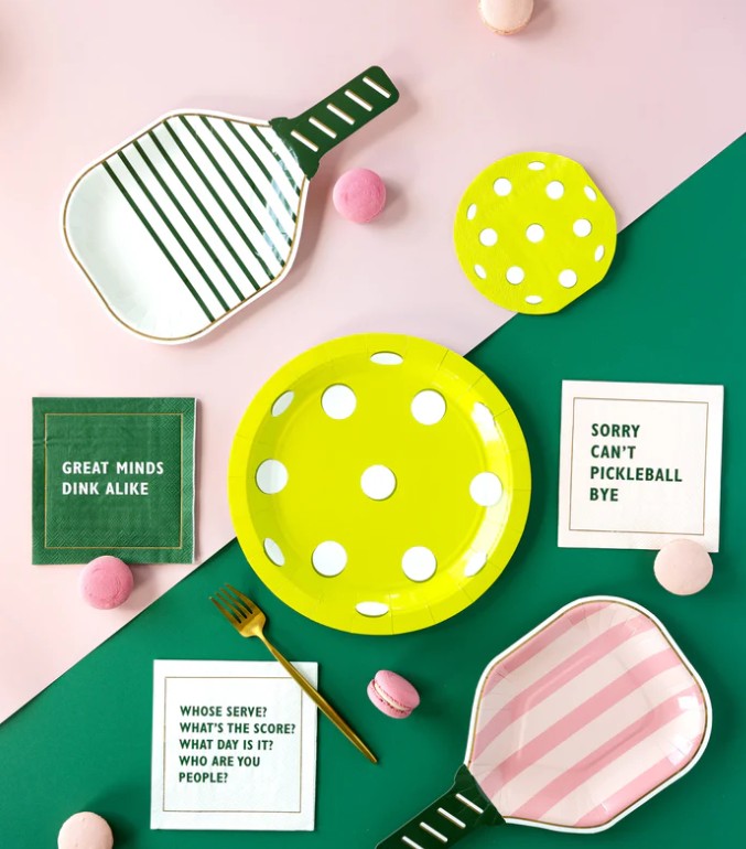 Pickleball Paper Plate