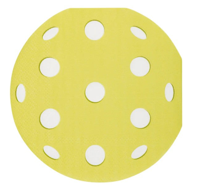 Pickleball Shaped Paper Cocktail Napkin