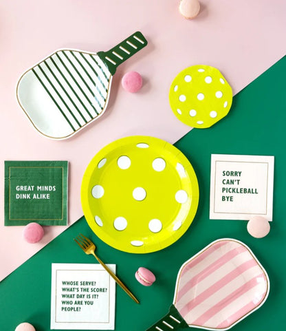Pickleball Shaped Paper Cocktail Napkin