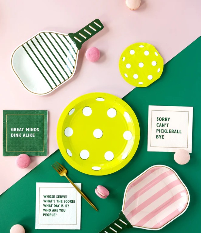 Pickleball Sayings Paper Cocktail Napkin Set