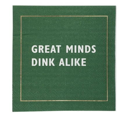 Pickleball Sayings Paper Cocktail Napkin Set