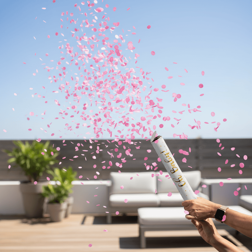 Gender Reveal Confetti Launcher Cannon - Pink Or Blue