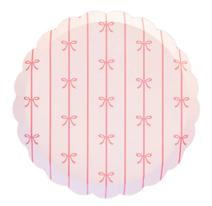 Petal Pink Signature Bow Small Plates