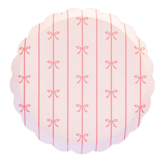 Petal Pink Signature Bow Small Plates