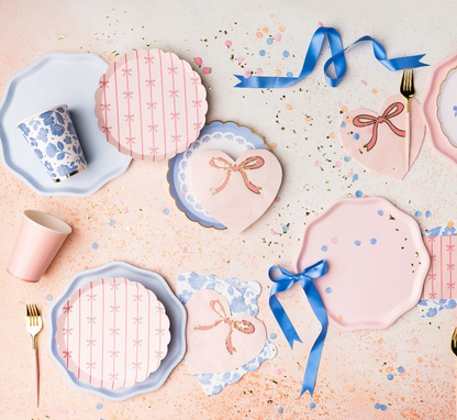 Petal Pink Signature Bow Small Plates