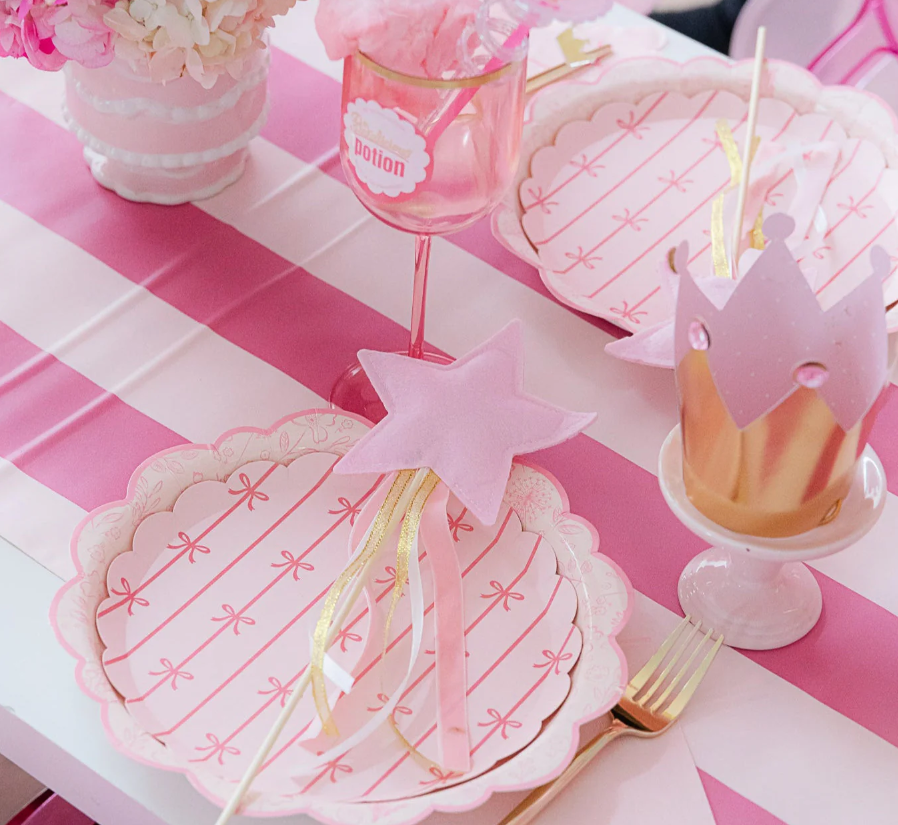 Petal Pink Signature Bow Small Plates