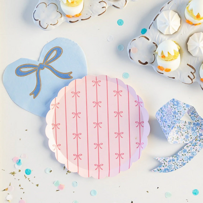 Petal Pink Signature Bow Small Plates