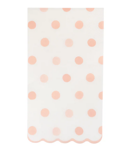 Baby Pink Polka Dot Dinner Napkin