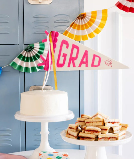 Pink Grad Felt Pennant Banner