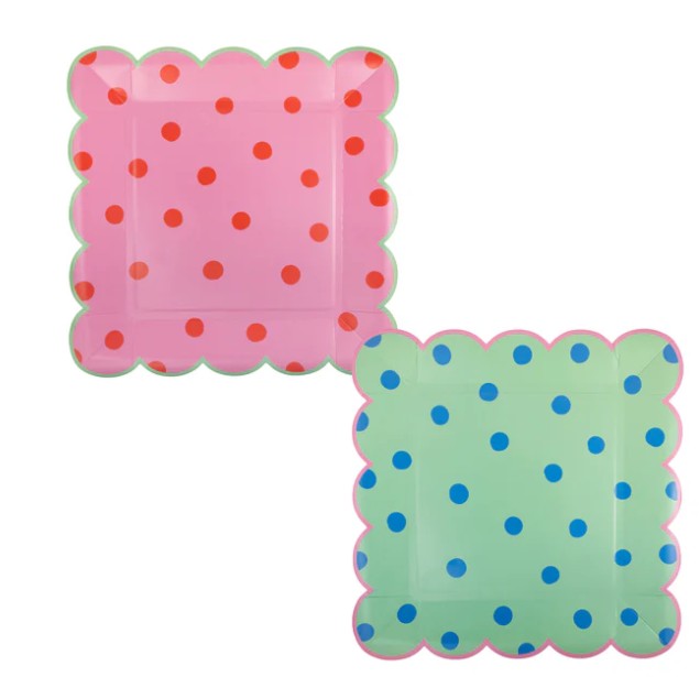 Polka Dot Plate Set