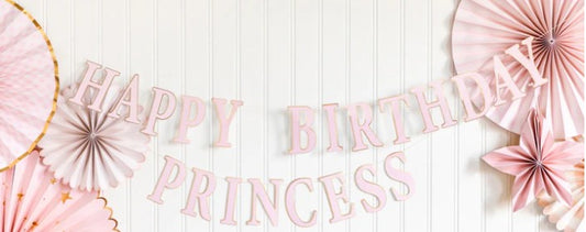 Princess Happy Birthday Banner