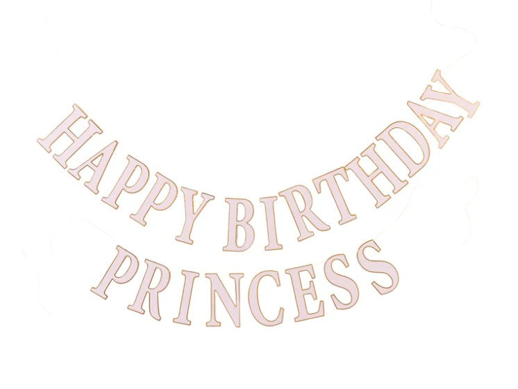 Princess Happy Birthday Banner