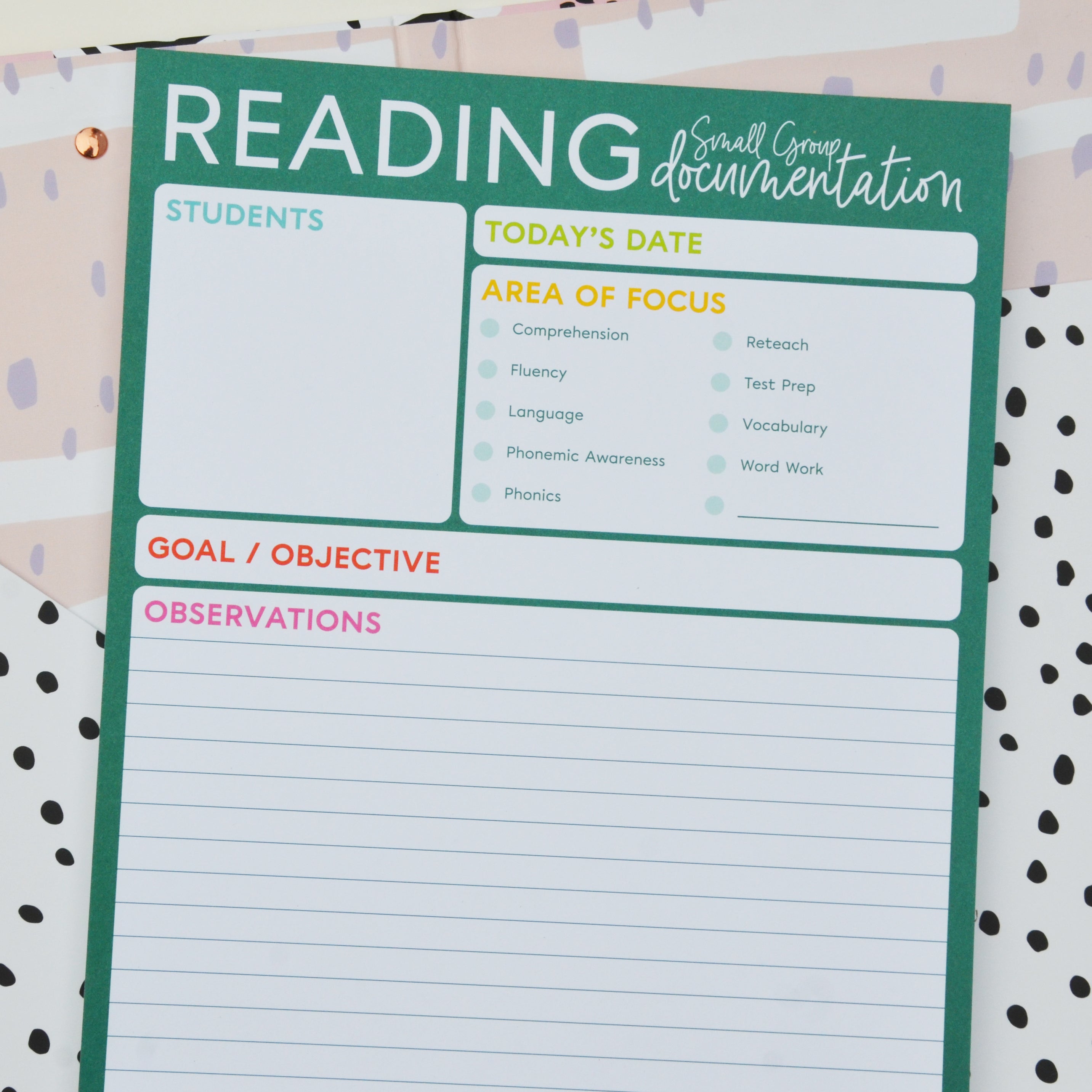 Notepad - Small Group READING Documentation