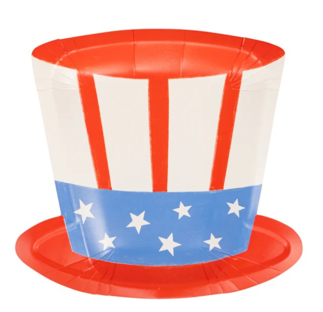 Uncle Sam Hat Paper Plate
