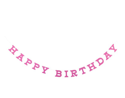 Cowgirl Happy Birthday Puffy Felt Banner